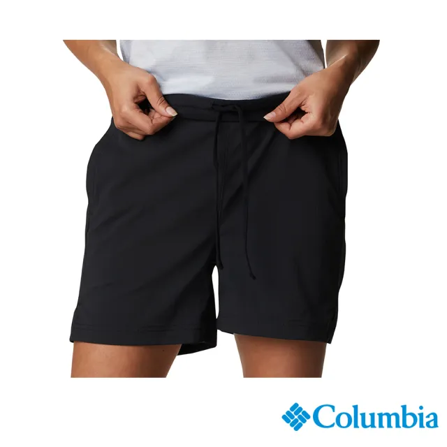 【Columbia 哥倫比亞 官方旗艦】女款- Omni-Shade UPF40防潑短褲-黑色(UAR75300BK / 2022年春夏商品)
