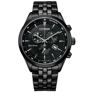 【CITIZEN 星辰】GENTS 三眼計時風格光動能男錶/42mm 母親節(AT2145-86E)