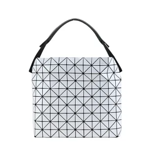 【ISSEY MIYAKE 三宅一生】BAOBAO 10x12透光肩背手提包(淺灰)