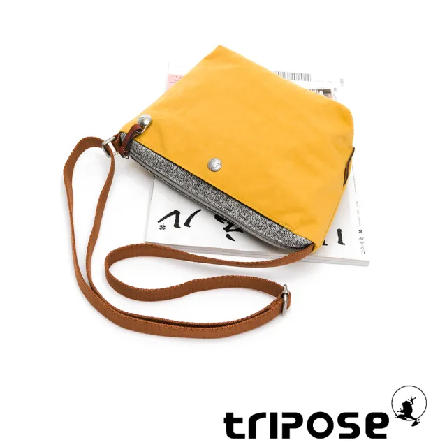 【tripose】漫遊系列三角斜背包(活力黃)