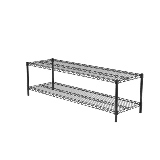 【特力屋】 烤漆二層架寬152*深46*高45公分黑