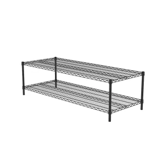 【特力屋】 烤漆二層架寬152*深60*高45公分黑