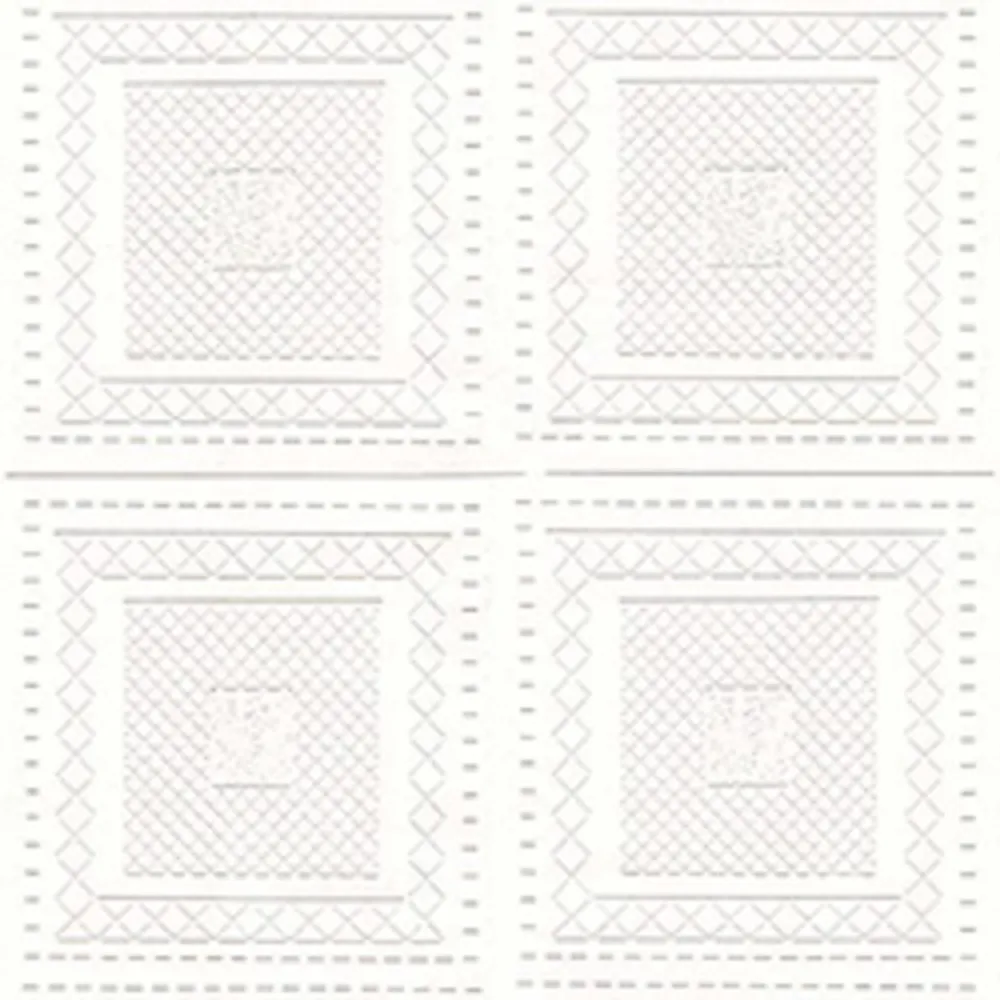 【特力屋】神采耐燃壁紙-磁磚格紋-白NN3098