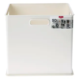 【特力屋】日本Sanka squ+可堆疊收納盒SD 白色 2入