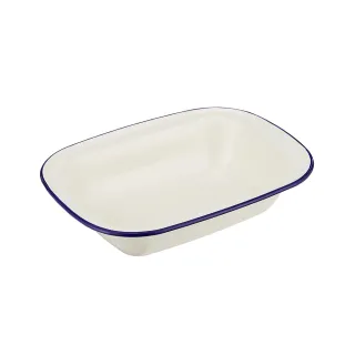【澳洲Wiltshire】Enamel手工雙層琺瑯方型烤盤(1000ml 21.5x15cm 藍)