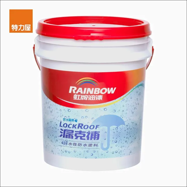 【特力屋】虹牌 漏克補水性防水材 10L 銀灰