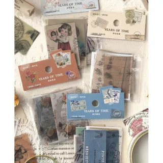 【德德小品集】手帳素材 時過經年 復古 留言紙 拼貼裝飾(舊夢童話 數字郵局 環球巡禮 世界地圖 郵票)
