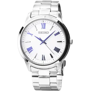 【SEIKO 精工】SEIKO精工太陽能中型石英鋼帶錶-白面(SBPL007)