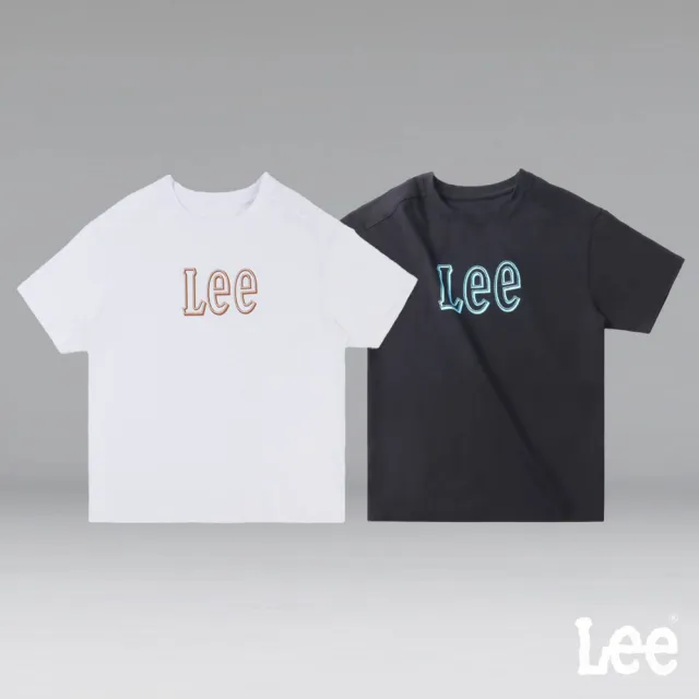 【Lee 官方旗艦】女裝 短袖T恤 / 鏤空大LOGO 共2色 Oversized版型(LL220234K11 / LL220234K14)