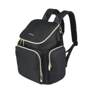 【JoyNa】交換禮物 Colorland後背包 媽媽包(大容量.外接usb功能.時尚波紋)