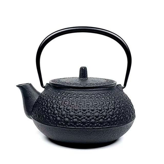 福介商店 南部鐵器 日本鑄鐵壺 IWACHU 岩鑄 新龜甲 5型鐵壺兼用急須0.65L 鐵瓶 泡茶壺 煮水壺