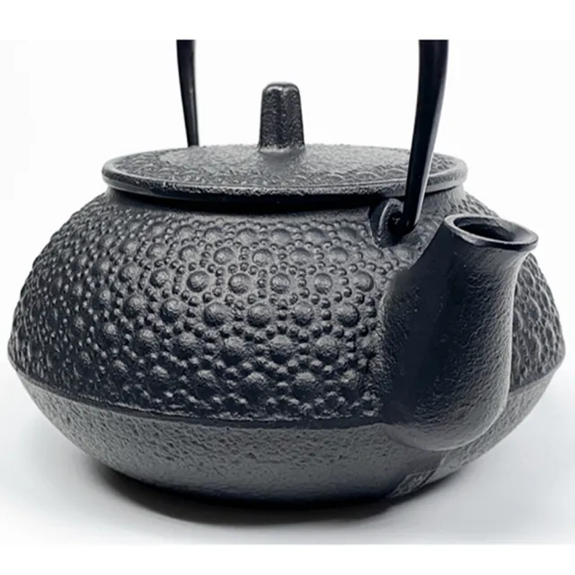 福介商店】南部鐵器日本鑄鐵壺岩鑄新龜甲5型鐵壺兼用急須0.65L(鐵瓶泡