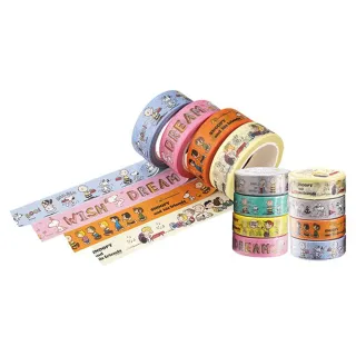 【德德小品集】Snoopy 紙膠帶 10入  隨機出貨 平輸品(和紙紙膠帶膠帶 貼紙 手帳貼 裝飾貼)