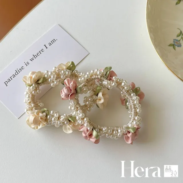 【HERA 赫拉】超仙珍珠花朵髮圈 H111061507(髮飾 髮圈)