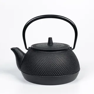 【福介商店】南部鐵器 日本鑄鐵壺 岩鑄 新霰 5型鐵壺兼用急須0.65L(鐵瓶 泡茶壺 煮水壺 熱水瓶)