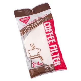 日本製Kyowa酸素漂白咖啡濾紙-2~4杯用-50枚入×6包(咖啡濾紙)