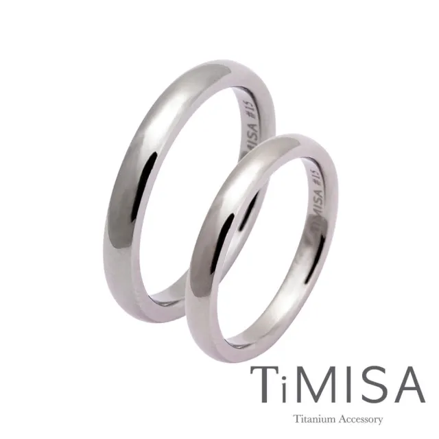 【TiMISA】單純 純鈦對戒(情侶對戒 婚戒)