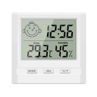 【時尚玩家】升級版日式大螢幕電子溫濕度計/時鐘