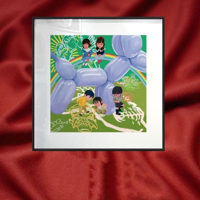 【JEN】潮流 童真裝飾掛畫40*40cm(3款可選)