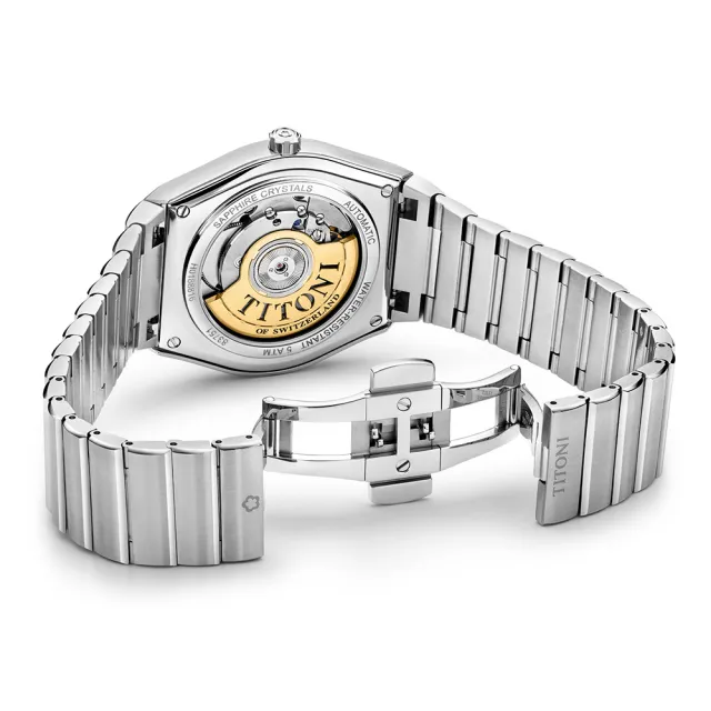 【TITONI 梅花錶】動力系列 超薄機械腕錶 / 40mm 禮物推薦 畢業禮物(83751S-632)
