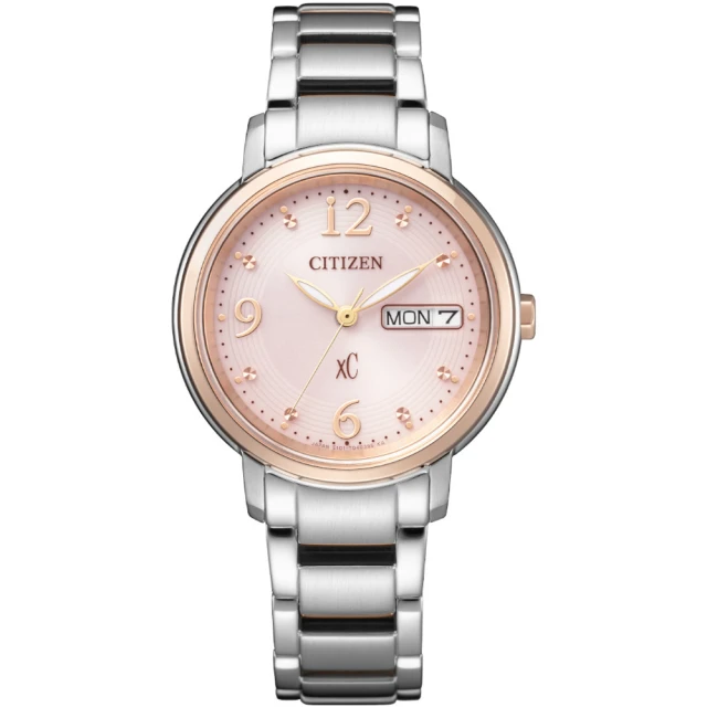 【CITIZEN 星辰】xC系列 魅力綻放光動能女錶 手錶(EW2425-57W 慶端午/指針手錶/包粽)