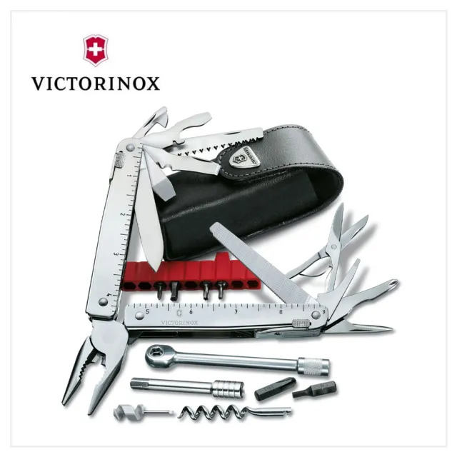 【VICTORINOX 瑞士維氏】Swiss Tool X Plus工具鉗 115mm/38用/銀(3.0339.L)