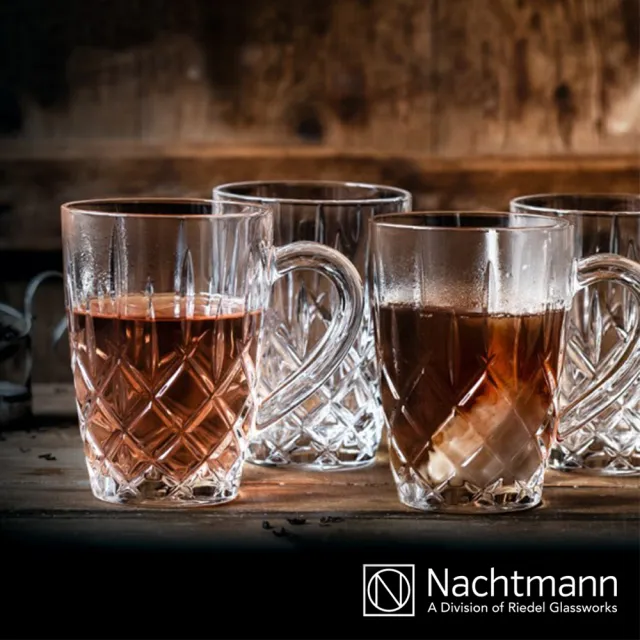 【Nachtmann】超值美杯組 貴族熱飲馬克杯4入(贈威士忌杯2入組)