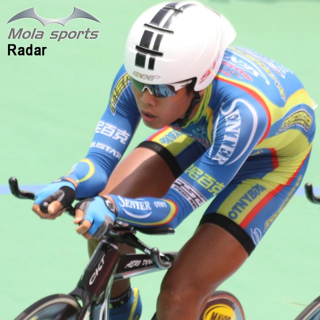 Mola Sports 摩拉運動太陽眼鏡 男女 UV400 白框 茶片 小臉 安全鏡片 Radar-wb(小臉運動眼鏡首選 墨鏡)