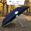 【雙龍牌】懶懶熊超細黑膠蛋捲傘三折傘降溫抗UV鉛筆傘(防曬晴雨傘兒童傘陽傘B1462C)