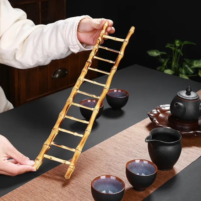 【PUSH!】品茗喝茶具 天然竹制杯架子瀝水架茶道配件擺件品茗杯收納(杯架T08)