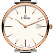 【TITONI 梅花錶】纖薄系列 輕量機械腕錶 / 39mm 禮物推薦 畢業禮物(82718SRG-606)
