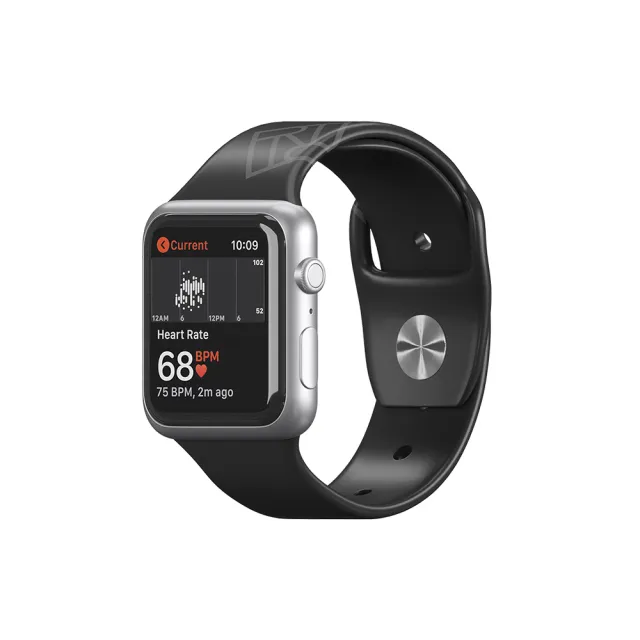 【Richmond&Finch】R&F Apple Watch 瑞典時尚矽膠錶帶 38/40/41mm-墨染RF