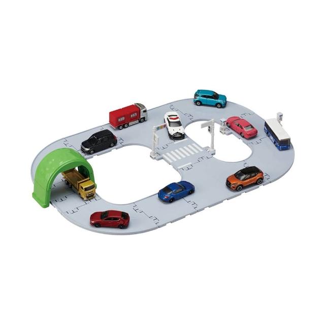 【TOMICA】交通世界  新城鎮 道路板 附隧道(小汽車 場景)