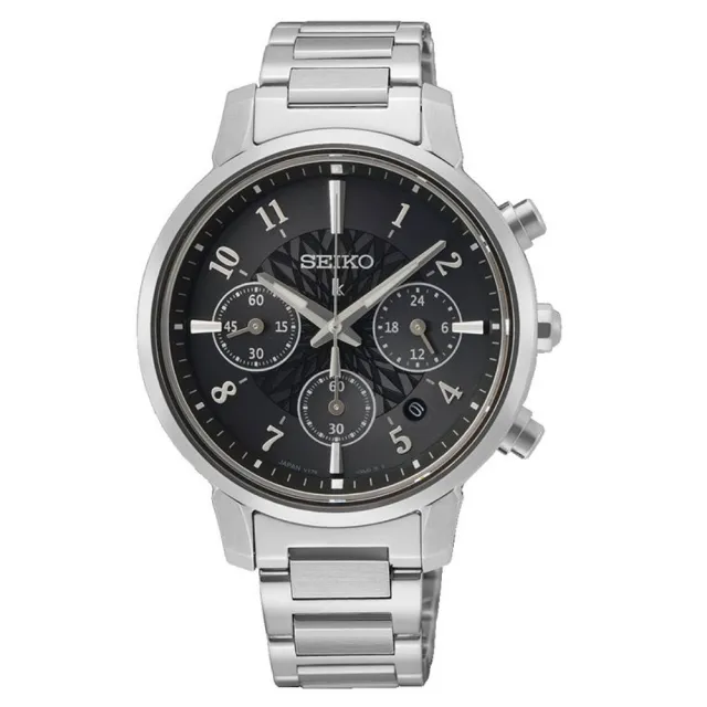 【SEIKO 精工】Lukia系列 綻放 太陽能 三眼計時腕錶 錶 手錶 送禮 (SSC905J1/V175-0FC0D)