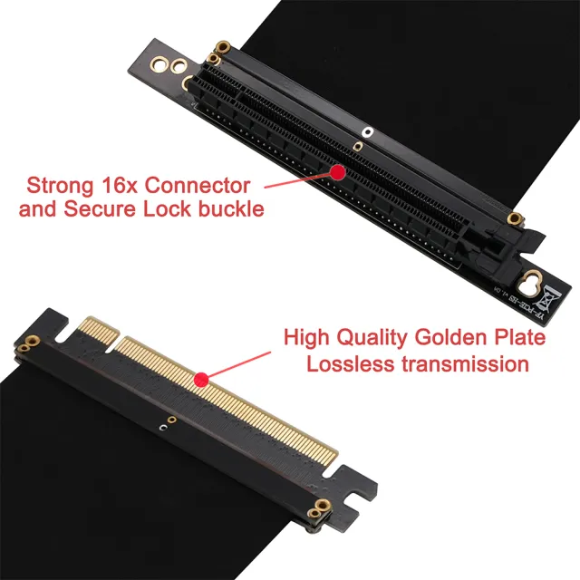 【EZDIY-FAB】PCIe3.0 16x VGA 顯示卡延長排線 適用FD R6機箱 20cm 90度(顯卡延長排線)