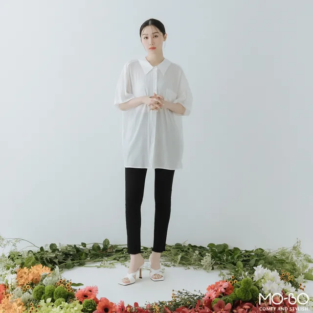 【MO-BO】洛神花語特殊剪接感長褲(褲子)