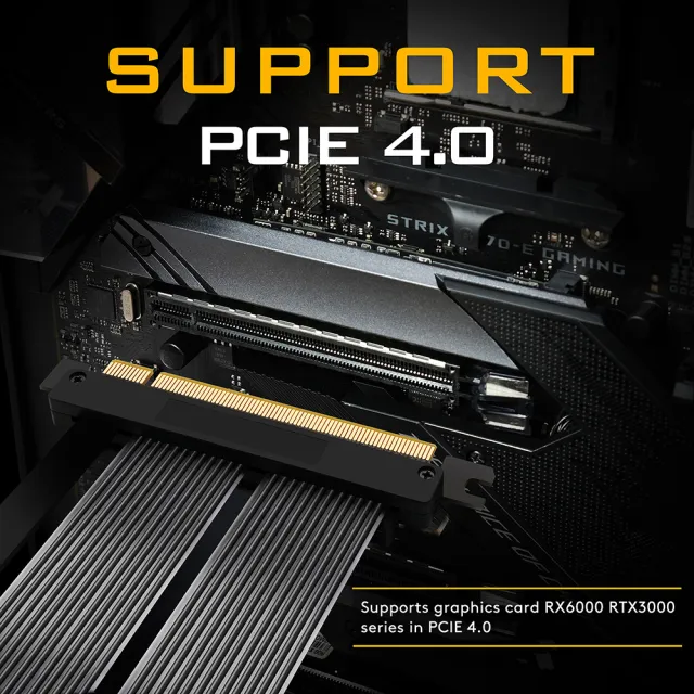 【EZDIY-FAB】新型PCIe4.0 16x VGA 顯示卡 延長排線 20cm 180度(顯卡延長排線)