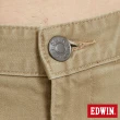 【EDWIN】男裝 休閒打摺短褲(褐色)