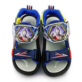 【童鞋城堡】超人力霸王特利卡 電燈涼鞋(UM4625-藍)