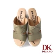 【DK 高博士】舒適極簡側空涼鞋 75-2267-30 綠色