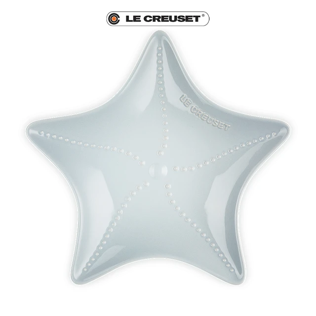 Le Creuset 瓷器海星盤27cm(銀灰藍)