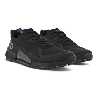 【ecco】BIOM 2.1 X COUNTRY M 輕盈防水戶外跑步運動鞋 男鞋(黑色 82283451052)