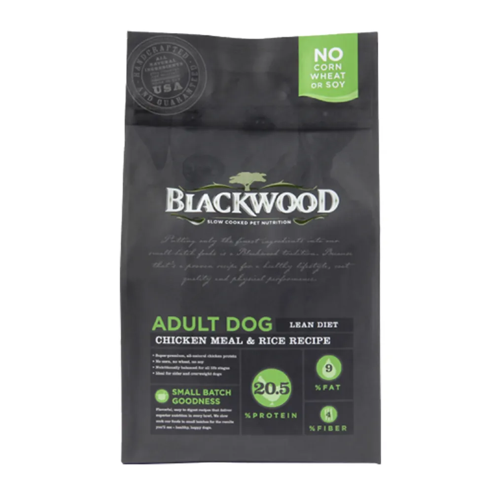 【BLACKWOOD 柏萊富】特調低卡保健配方《雞肉+糙米》15磅(狗飼料 犬乾糧)