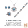 【雨揚】璀璨湛藍珠寶級拓帕石套組-項鍊+手鍊+戒指+耳環