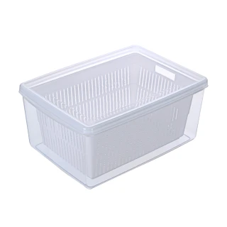 【KEYWAY 聯府】PP長型1號瀝水保鮮盒12600ml(MIT台灣製造)