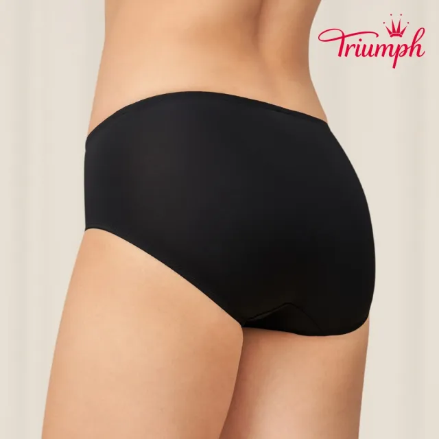 【Triumph 黛安芬】舒柔優雅系列 中腰平口內褲 M-EL(時尚黑)