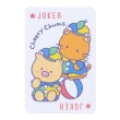 【SANRIO 三麗鷗】復古馬戲團系列 撲克牌造型便條紙 Cheery Chums 附收納盒(文具雜貨)