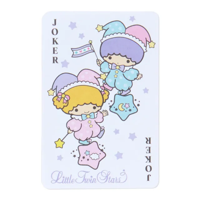 【SANRIO 三麗鷗】復古馬戲團系列 撲克牌造型便條紙 雙子星 附收納盒(文具雜貨)