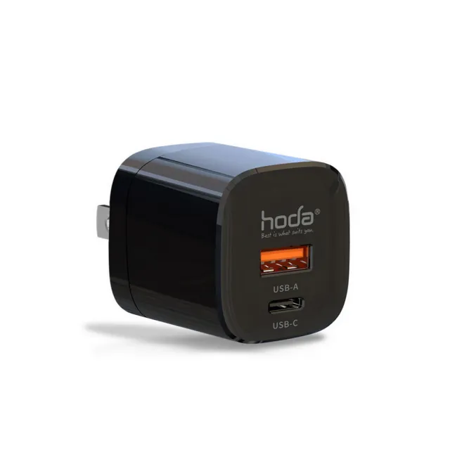 【hoda】33W GaN氮化鎵智慧雙孔電源供應器 / 極速智能充電器
