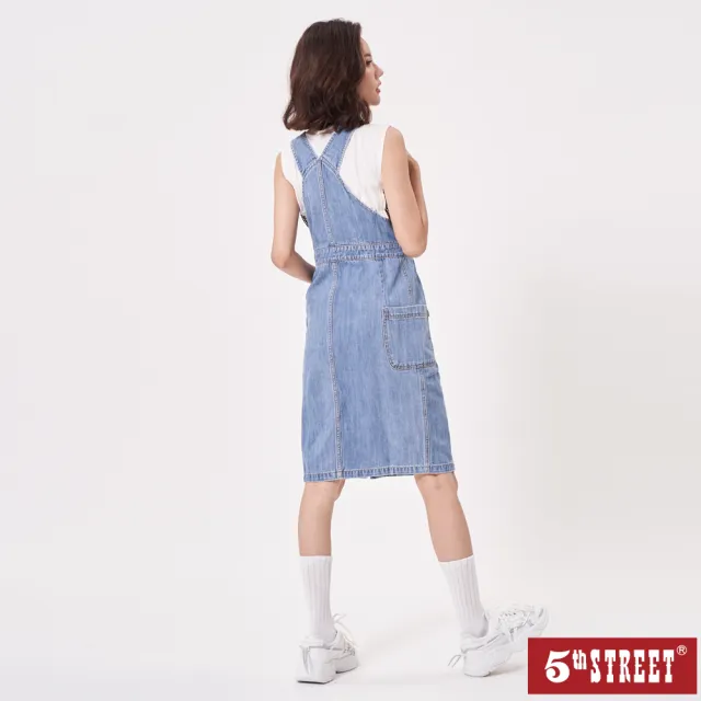 【5th STREET】女裝 牛仔洋裝 連身洋裝 深藍(990050)
